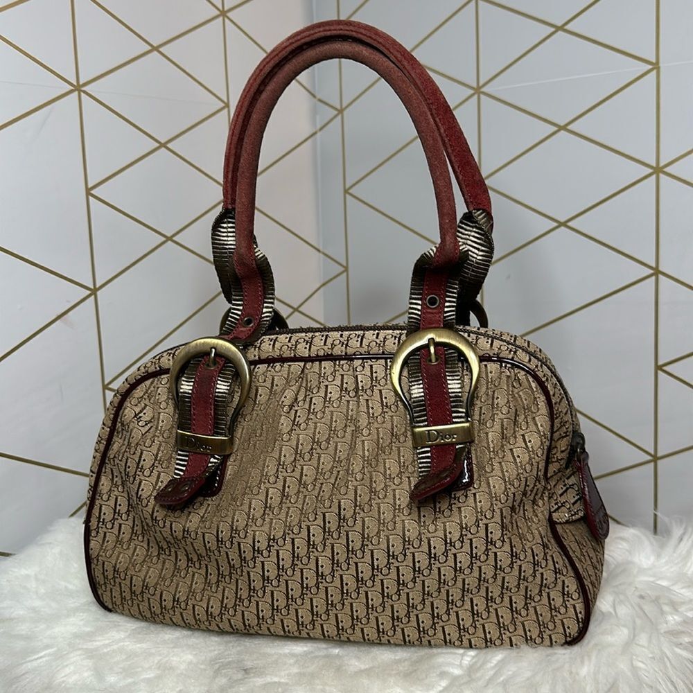 💯Authentic Christian Dior Satchel Monogram Handbag🍀